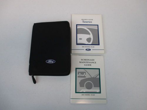 2001 01 ford taurus owner&#039;s owners owner manual kit set guide case(2 books)