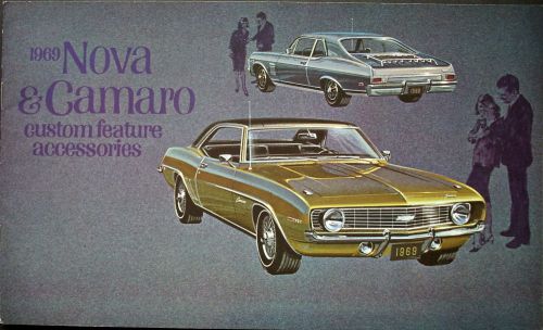 1969 chevrolet nova camaro custom features accessories brochure dealer original