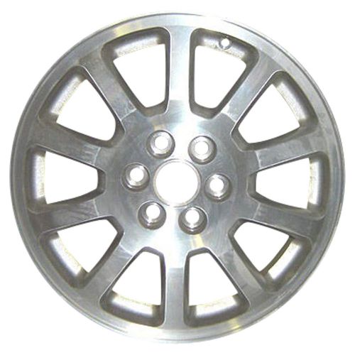 Oem reman 17x6.5 alloy wheel sparkle silver textured with machined face-4011