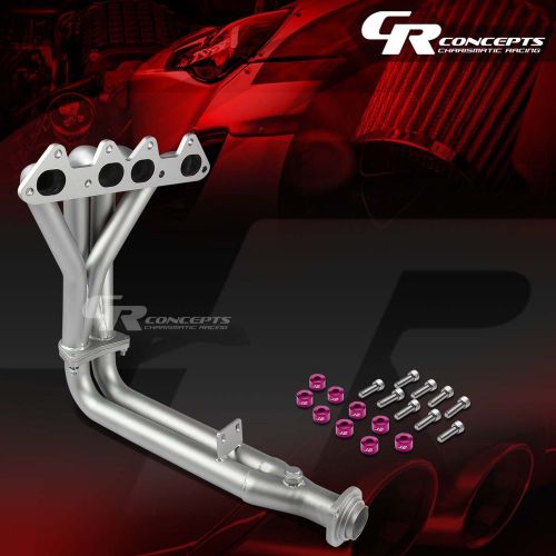 J2 for 94-97 cd f22 ceramic exhaust manifold header+purple washer cup bolts