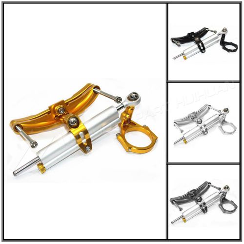 Yamaha fz1 fazer 2006-2016 steering damper stabilizer &amp; mount kit 4 color