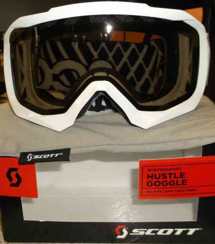 Scott goggle,  hustle,  high  end white frame styled,  with double fog proof
