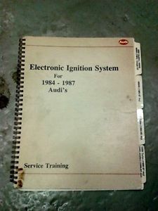 Audi factory service manual 1984-87 electronic ignition system