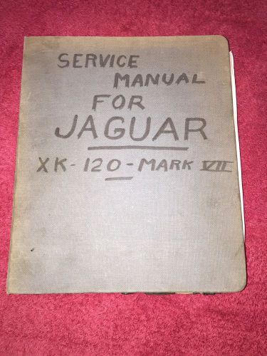 Jaguar mark vii and xk120 maintenance &amp; service manual w/ supplements