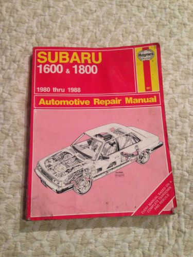 Vintage haynes subaru automotive repair manual 1980-1988