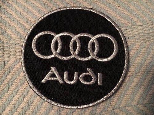 Audi auto car  iron on embroidery patch 3&#034; x 3&#034; embroidered patches racing