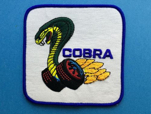 Rare ford shelby cobra mustang car club seat cover jacket hat patch crest