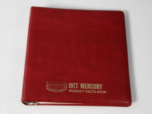 1977 mercury dealer showroom product facts book