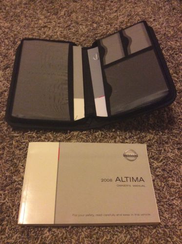 2008 nissan altima zippered owners manual portfolio 08