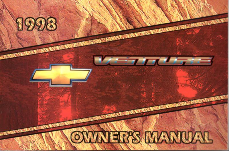1998 chevrolet venture owner guide book warranty manual folio nos free shipping