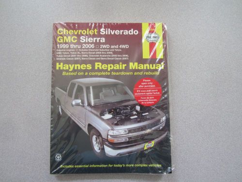 Chevrolet silverado gmc sierra 1999 thru 2006 haynes repair manual new!