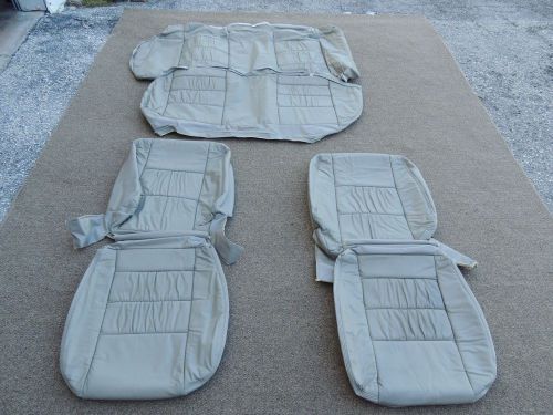 Leather seat covers for mitsubishi galant 1995 1996 grey 312