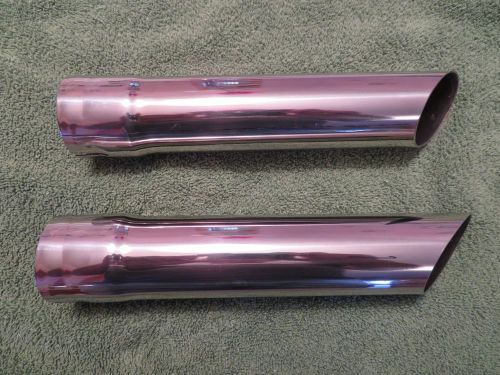Polished stainless steel 2 inch exhaust tips