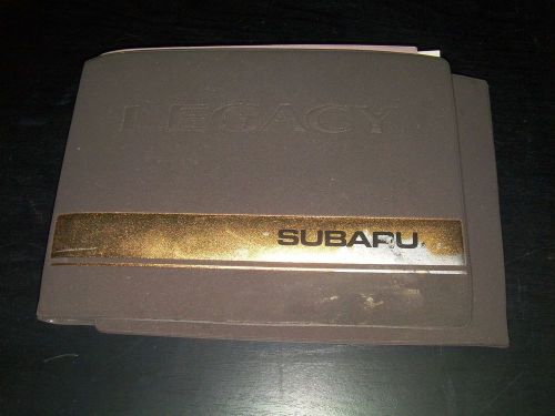 1996 subaru legacy owners manual with case