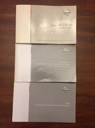 2008 nissan altima owners manual set fast free shipping