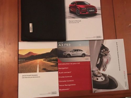 2016 audi a3/s3 owners manual