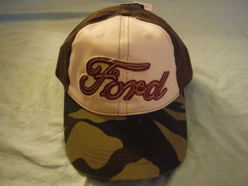 Ford glitter brown camouflage baseball hat