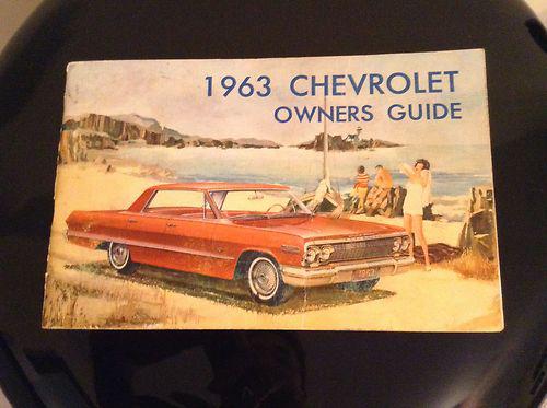 1963 chevrolet owners manual