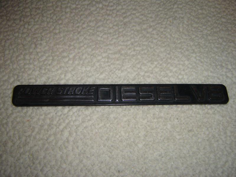 Power stroke diesel v8 emblem ford 
