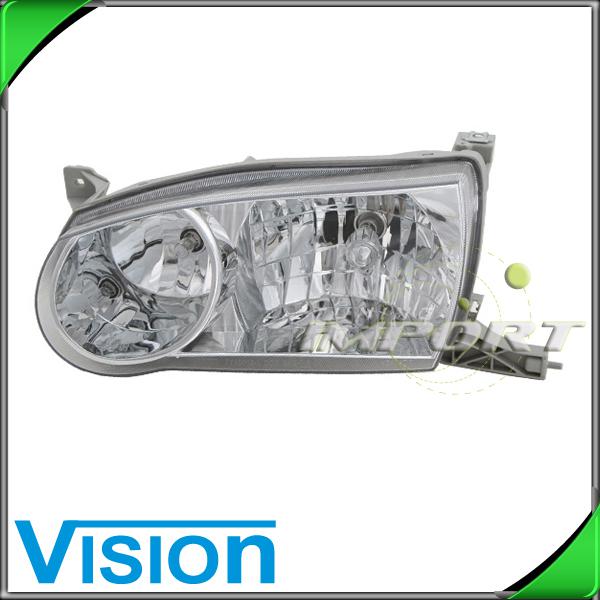 Driver side left l/h headlight lamp assembly replacement 2001-02 toyota corolla