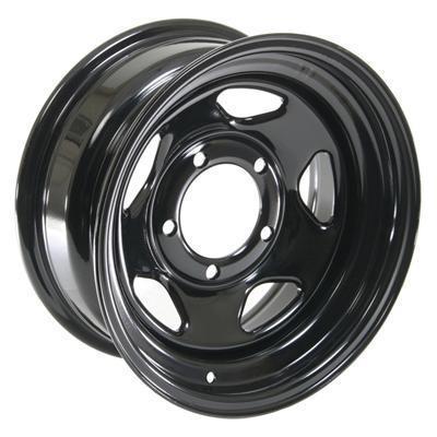 Cragar black steel v-5 wheels 15"x7" 5x5.5" bc set of 2