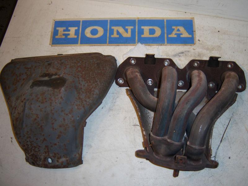 1995 honda prelude h22a1 exhaust manifold factory header heat shield h22