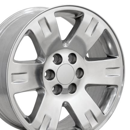 Single 20x8.5 polished yukon tahoe suburban wheel  fits gmc cadillac chevy