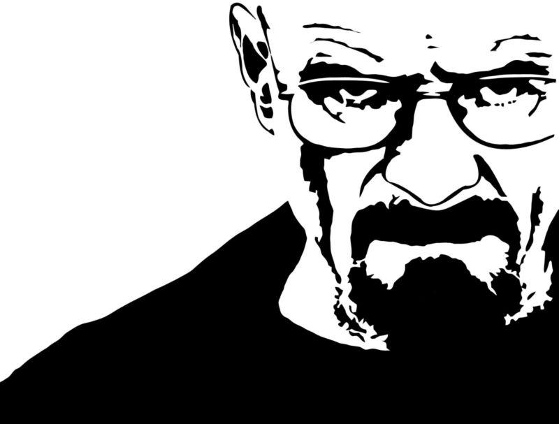 Breaking bad walter white - vinyl decal sticker! many colors!!!!