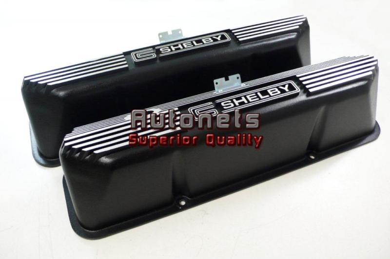 Ford racing fe 390-428 cleveland black aluminum valve covers mustang hot rod