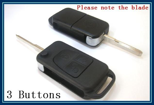 Flip remote key case for 98-04 mercedes benz m s cl ml