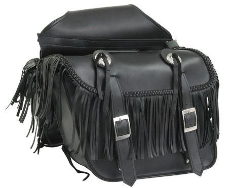 Pvc motorcycle saddlebags saddle bags fits most harley davidson & honda sale