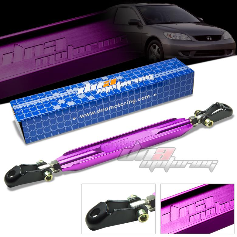 01-05 civic dx/lx em/rsx dna purple 40mm aluminum rear lower tie strut bar/brace