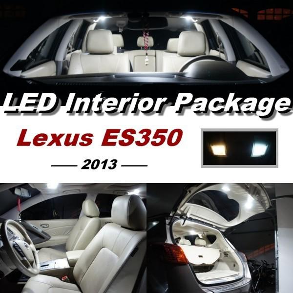 9 x xenon white led lights interior package kit for 2013 lexus es350