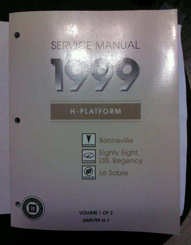 1999 pontiac service manual volume 1 only