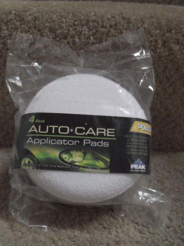*nwt*peak auto care applicator pads pack of 4 free ship