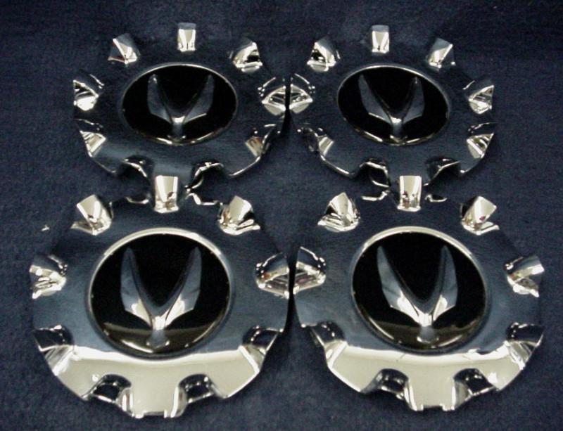 Hyundai equus 11-13 chrome center caps - set of 4 - fits the 19" 9 spoke wheel