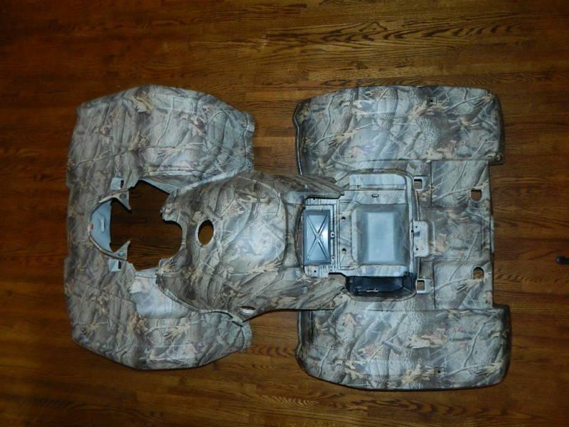 Yamaha grizzly 350 and bruin 350 fenders fr,bk,tank cover camo hardwoods hd 2