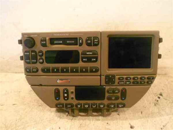 2000 jaguar s radio display screen w/ a/c controls oem