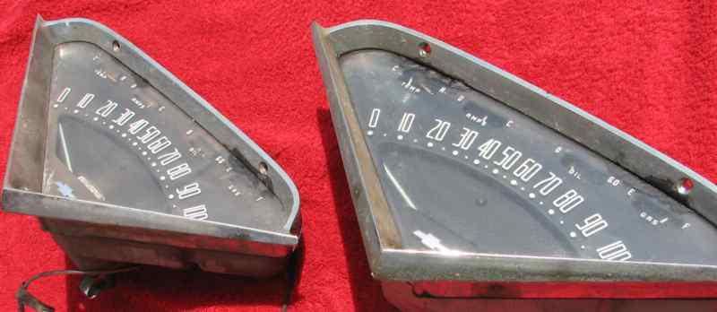 1955 1956 1957 1958 1959 chevy truck instrument panel, gauges, speedometer