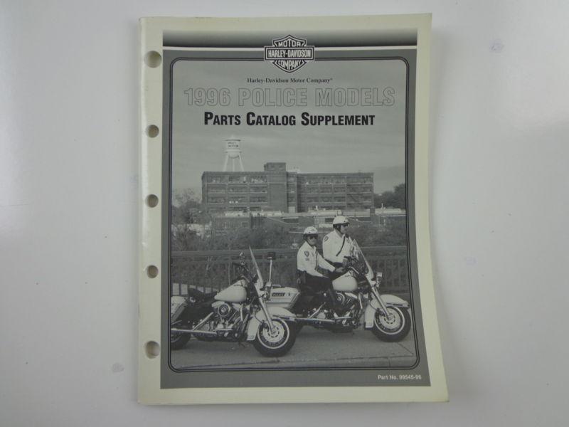 Harley davidson 1996 police models parts catalog supplement 99545-96 #2