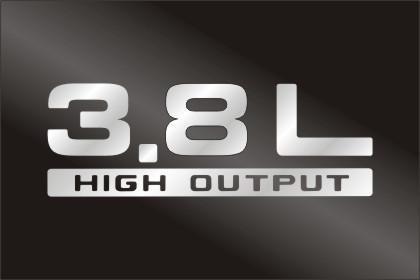 3.8l high output stickers decals fit jeep wrangler jk