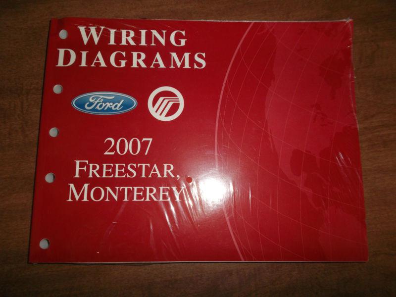 2007 ford freestar mercury monterey electrical wiring diagrams service manual