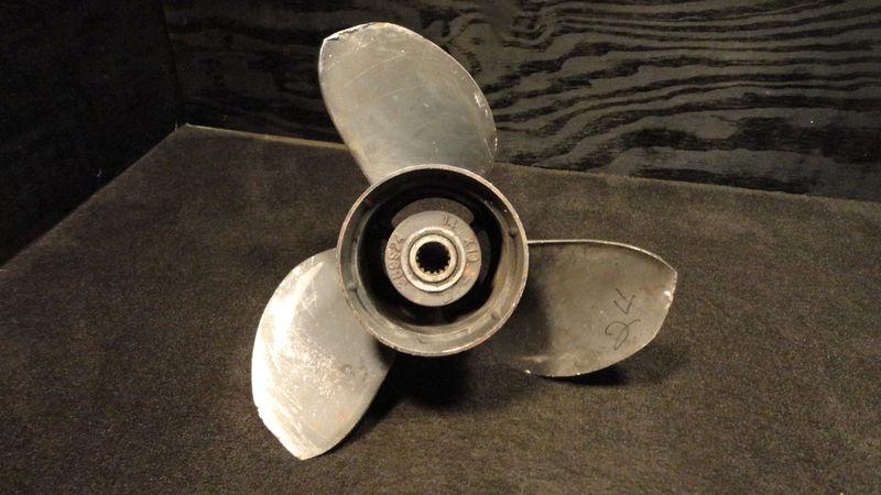 Used johnson/evinrude stainless steel propeller 14.5x19 outboard boat prop p713