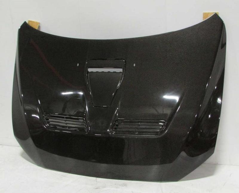 2008-2012 mitsubishi lancer evolution carbon fiber hood linemen