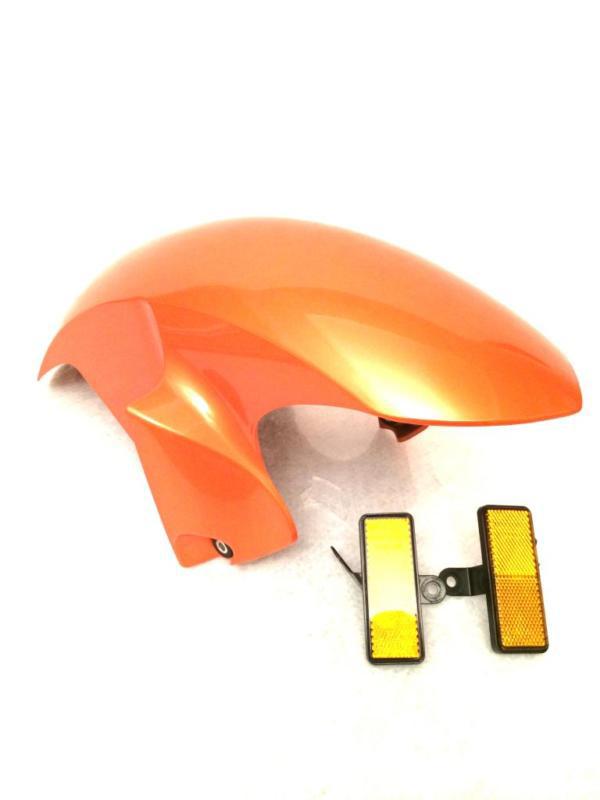08 09 10 11 12 yamaha r6 oem front fender with reflectors orange yzf-r6