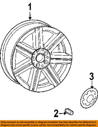 Chrysler oem 5135335aa wheel-wheel, alloy