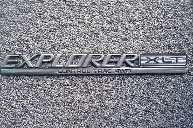 1990s oem ford explorer trunk rear hatch emblem explorer xlt control trac 4wd