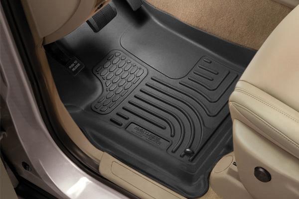 Husky liners 96201 2012 nissan frontier black custom floor mats 1st and 2nd rows