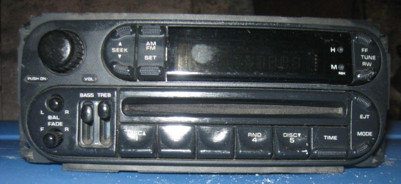 Dodge caravan cd radio player factory original part 03 04 05 ram jeep chrysler