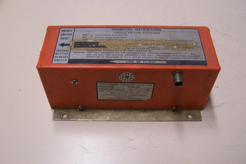 Comunications components corp. transmitter, emergency locator tr 70-17